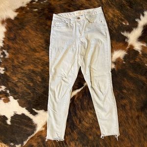 Jessica Simpson Light High Rise Frayed Hem Jeans